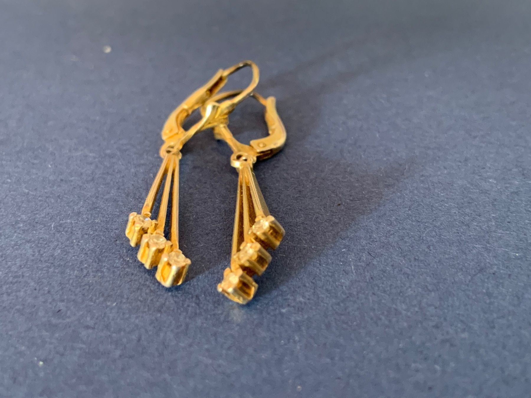 Orecchini pendenti & Orecchini a lobo: Silberohrhänger 6 Steinli klassik (3 cm) – Usato da Laufen venduto da Futuremarket 1