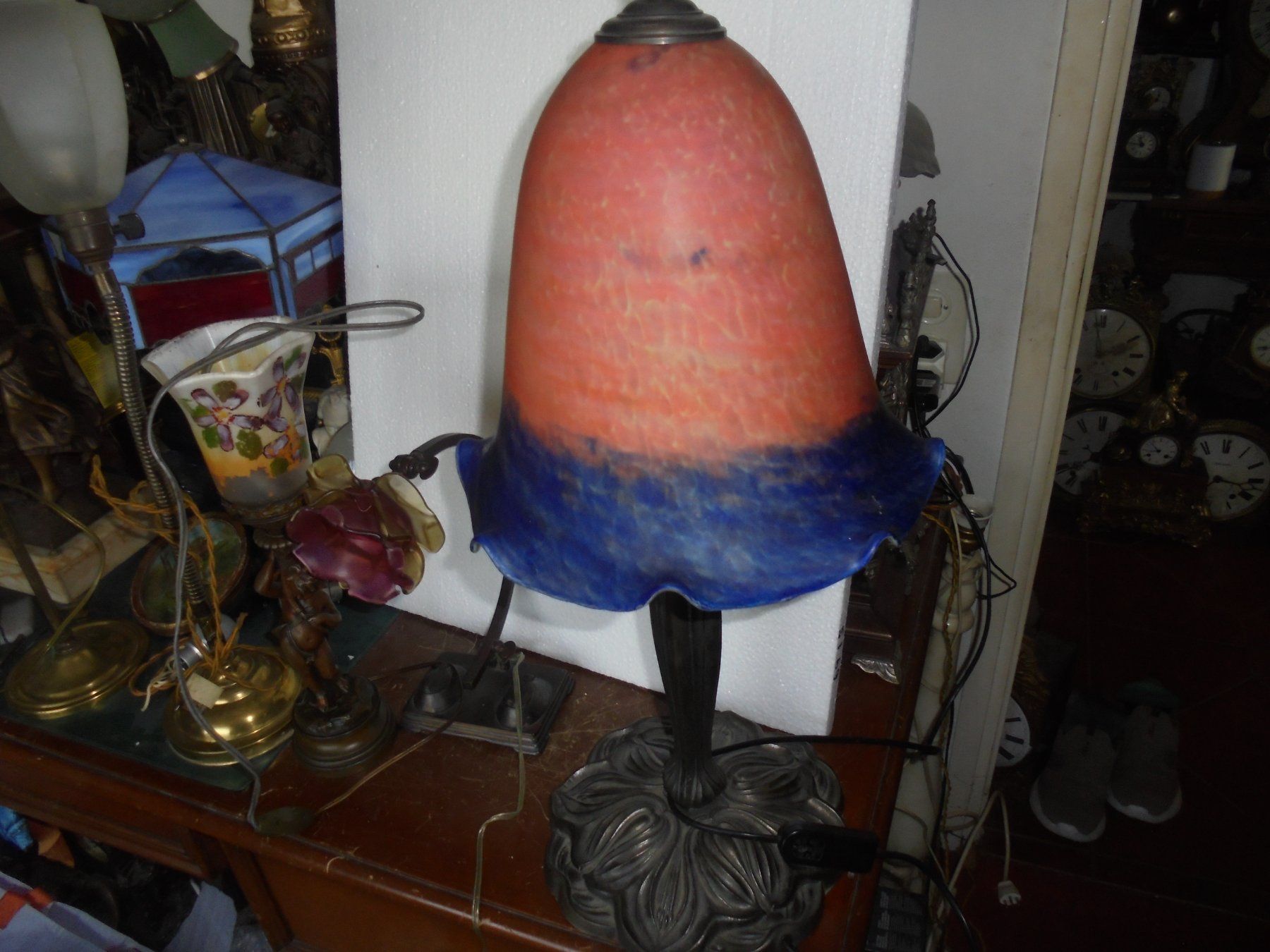 Lampade: Alte, grosse Tischlampe ca. 1950-60 – Usato da Camorino venduto da Hunpete 1