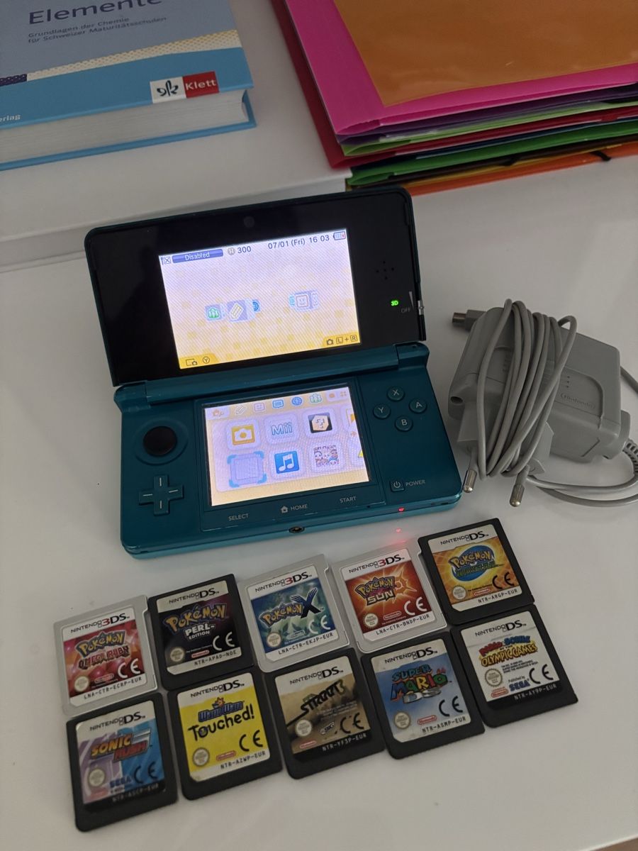 Nintendo Console: Nintendo 3ds mit 8 Spielen. – Usato da Frick venduto da Wesko10