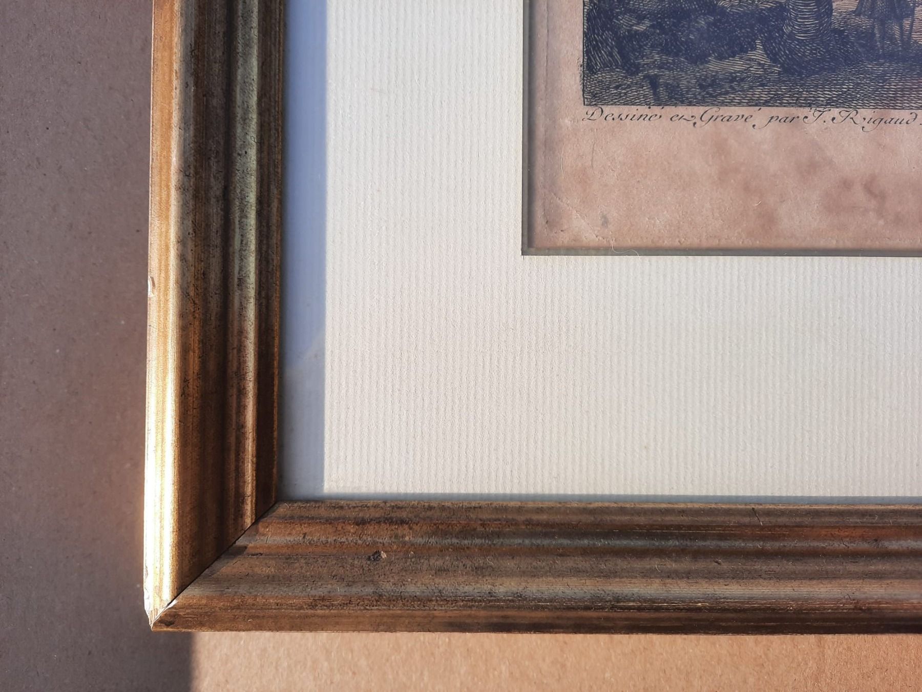 Incisioni: Ancienne gravure de Jacques Rigaud cadre bois doré – Usato da Chamoson venduto da Rbma 1
