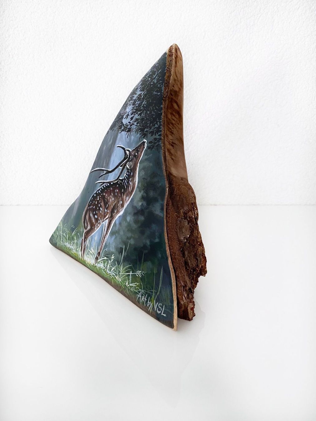 Tutte le decorazioni: Hirsch Malerei auf Holz – Nuovo e nell'imballaggio originale da Niederbipp venduto da Chakala_20 1