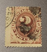 USA 1879-91 alte postage due briefmarke
