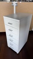IKEA HELMER Rollcontainer weiss