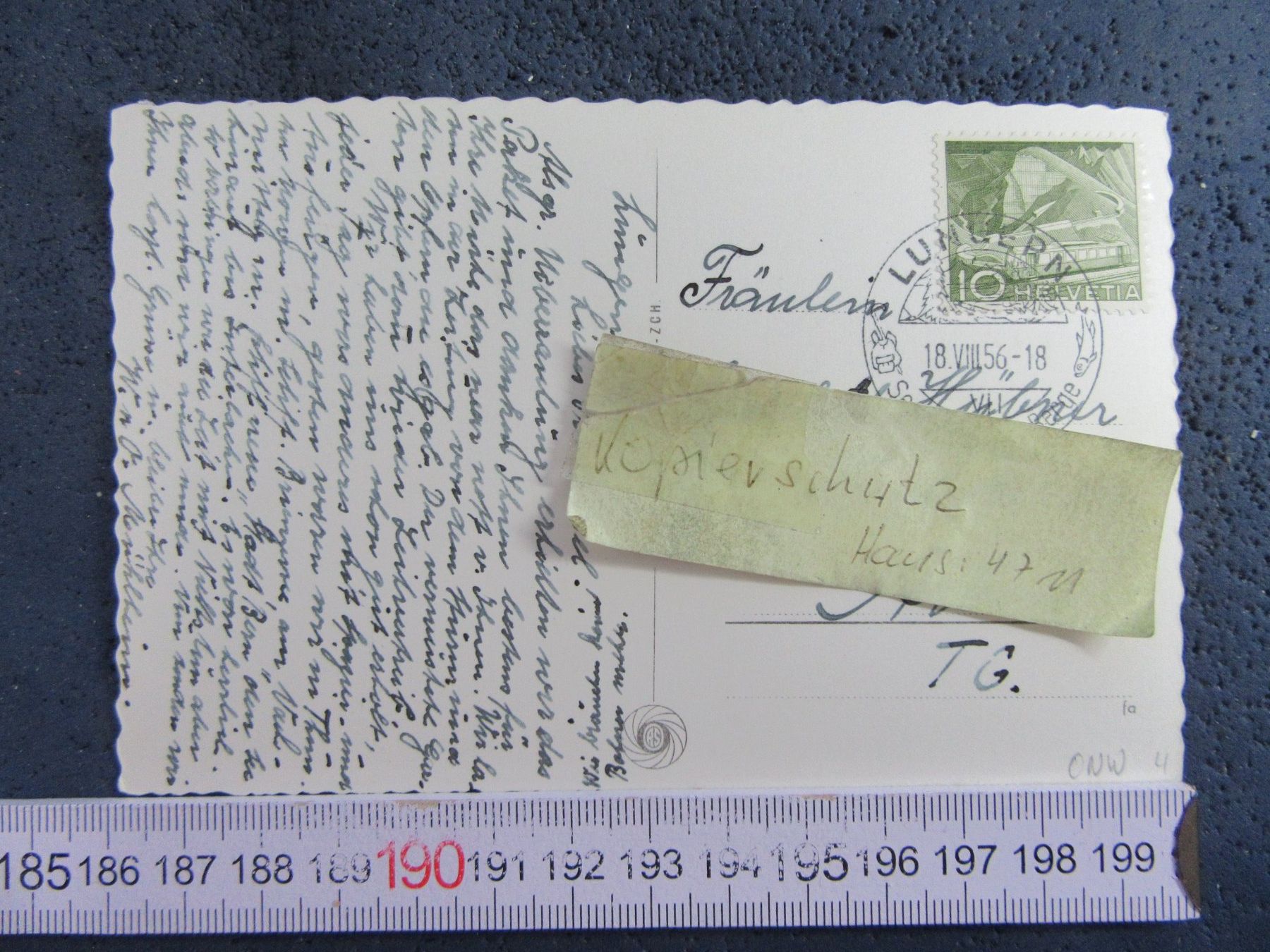 Cartes postales: LUNGERN AM SEE 1956 LUFTBILD – D'occasion à Ettingen par Hausi4711 2