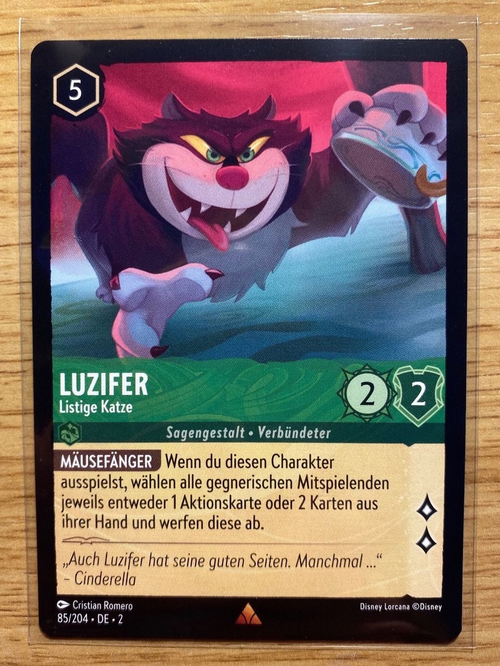 Disney Carte collezionabili: Luzifer 85 DE Disney Lorcana 2 Cinderella – Nuovo (secondo la descrizione) da Rafz venduto da SaintCruz