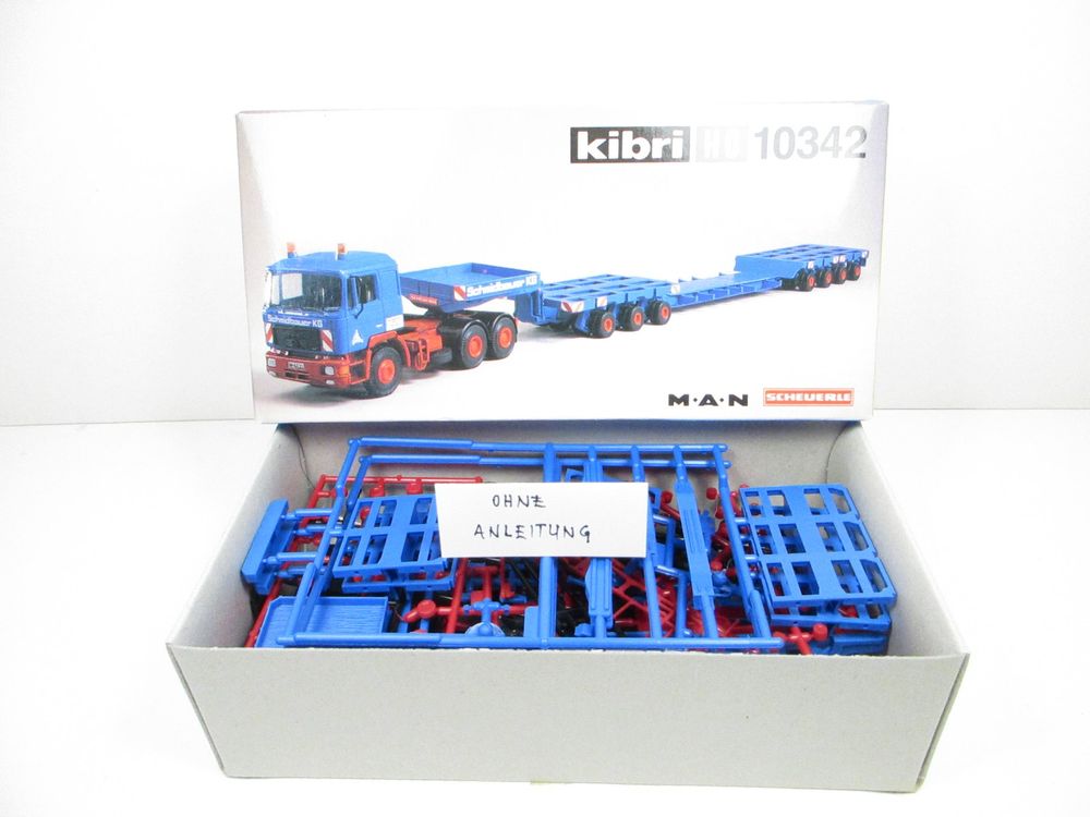 Kibri Modelleisenbahnen: Kibri H0 10342 MAN Sattelzug mit Tieflader *ohne Anleitung* – Neu (gemäss Beschreibung) aus Olten von Heinrich875 1