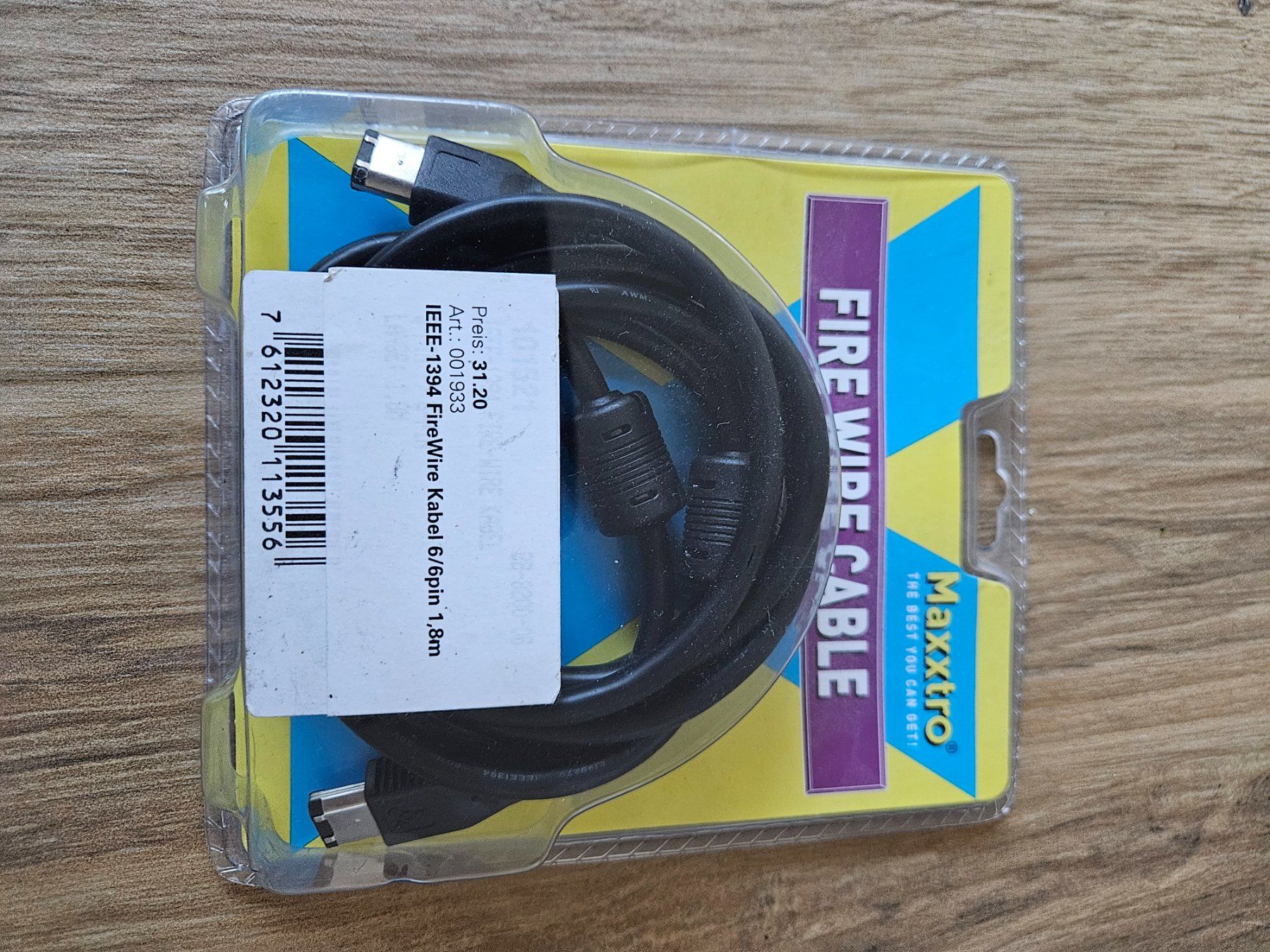 Câbles: FireWire Kabel 6/6pin 1.8m neu – Neuf avec emballage d'origine à Burg AG par lennoschka