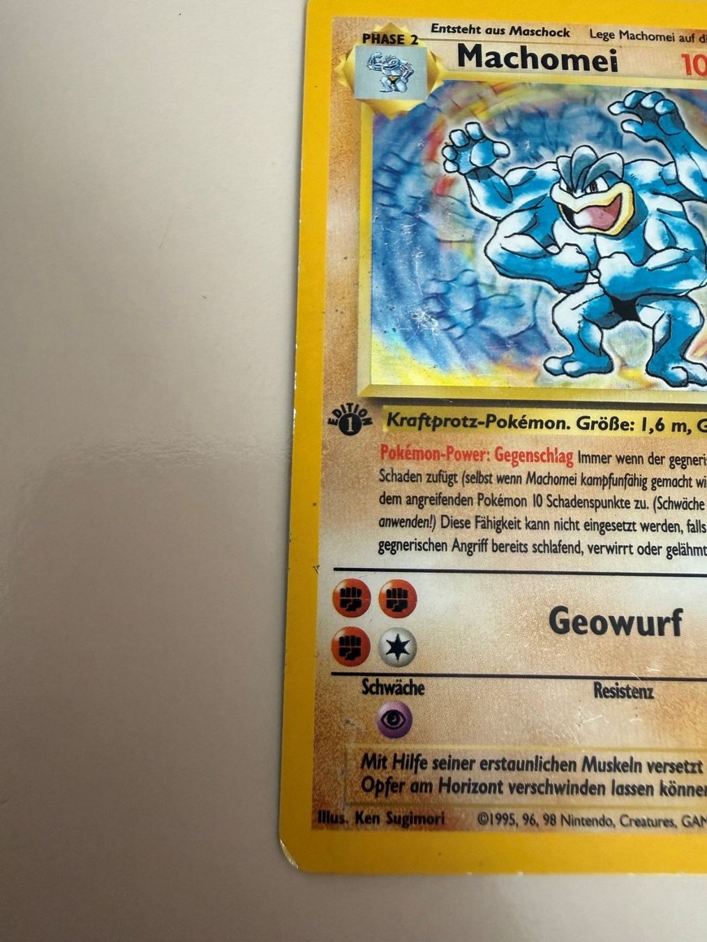 Pokémon Carte collezionabili: Pokemon Machomei Holo - 1st edition German – Usato da Chiggiogna venduto da TheLegend88 4