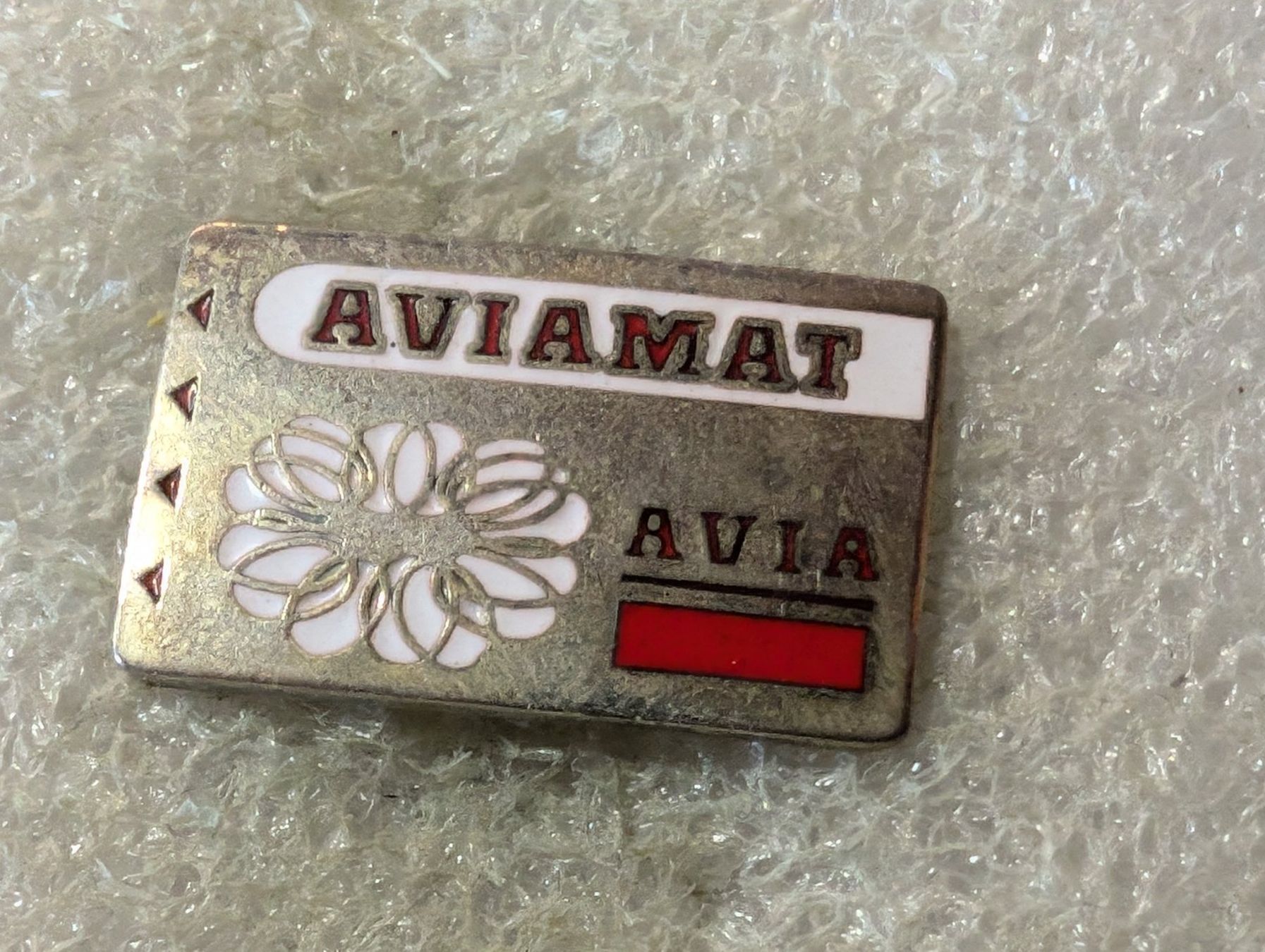 Placchette & Badge: Ansteckpin 161: Aviamat – Usato da Oppligen venduto da Pin-Fall-Shop