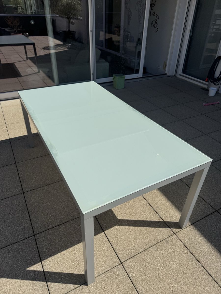 Tavoli: Outdoor Glastisch / Gartentisch – Usato da Winterthur venduto da s.abp 3