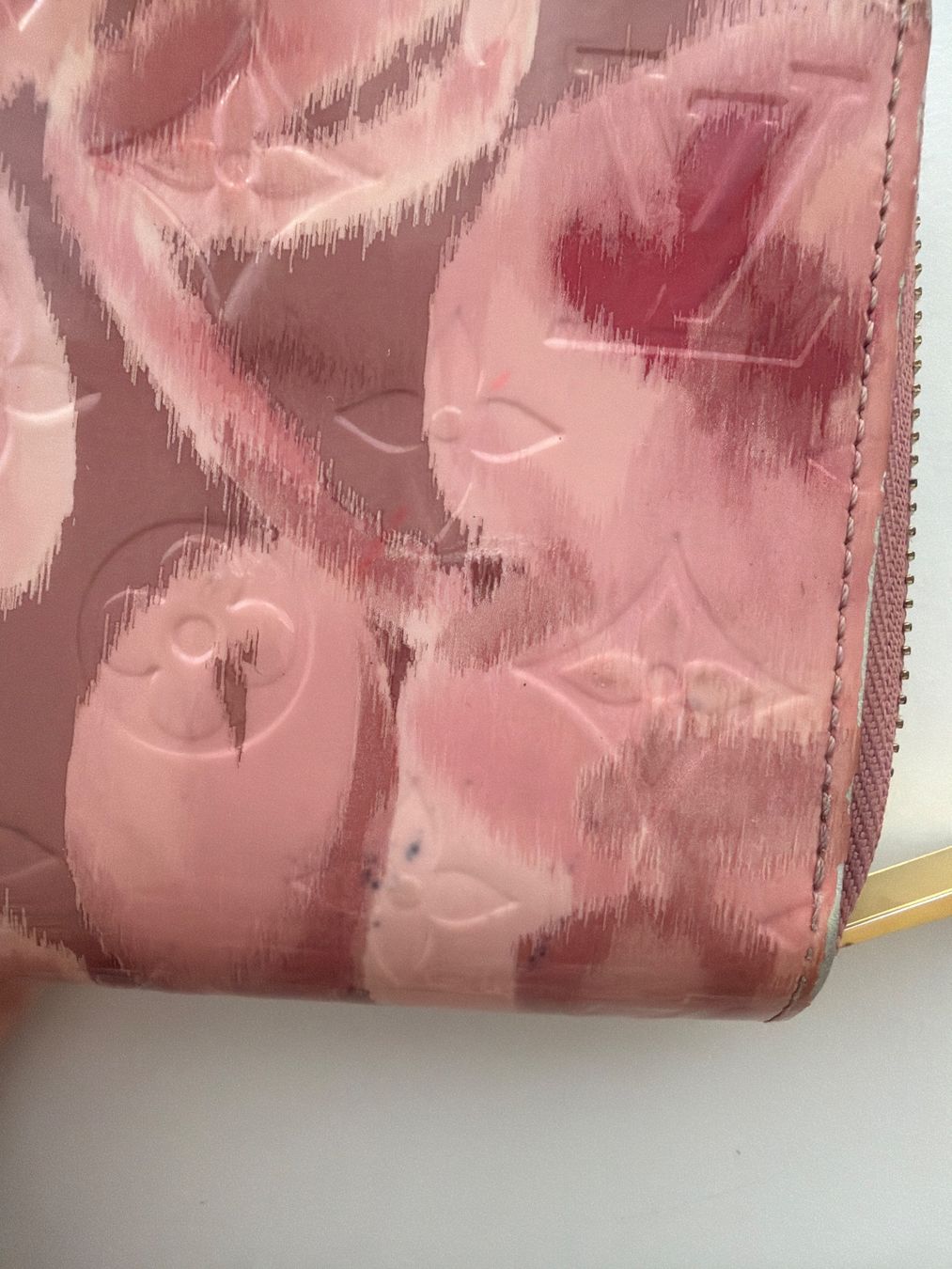 Louis Vuitton Portamonete: Louis Vuitton Geldbörse rosa Blumen – Usato da Altendorf venduto da Fabiennemay 2