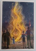 Bundesfeierpostkarte Nr.60b - 1934 - Augustfeuer, ungelaufen