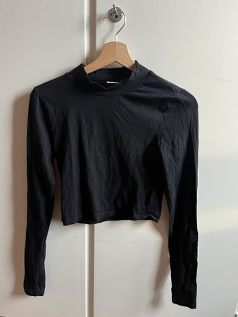 Langarm crop top