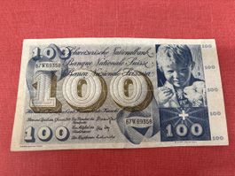 Historische 100 Franken Note von 1970 - Rarität für Sammler