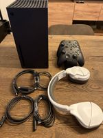 Xbox Series X 2x Controller + Ladestation + Headset 