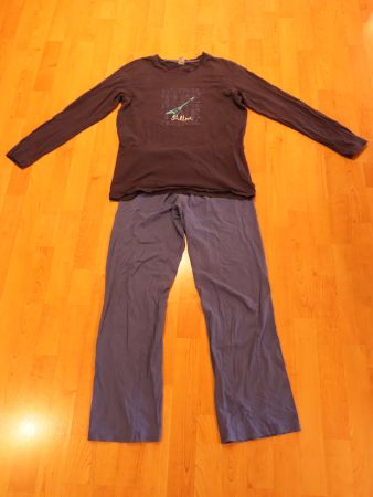 blaues Jungen Langarm Pyjama 176 Schiesser