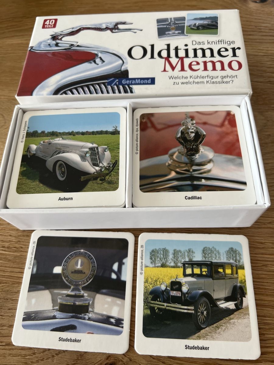 Spiele: Oldtimer-Memory Spiel – Gebraucht aus Wolfwil von Poulet60 2