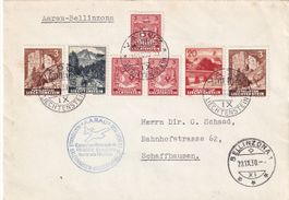 Sonderflug Aarau - Bellinzona 1938, ab FL