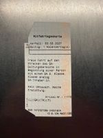 Mitfahrtageskarte SBB 2. Klasse