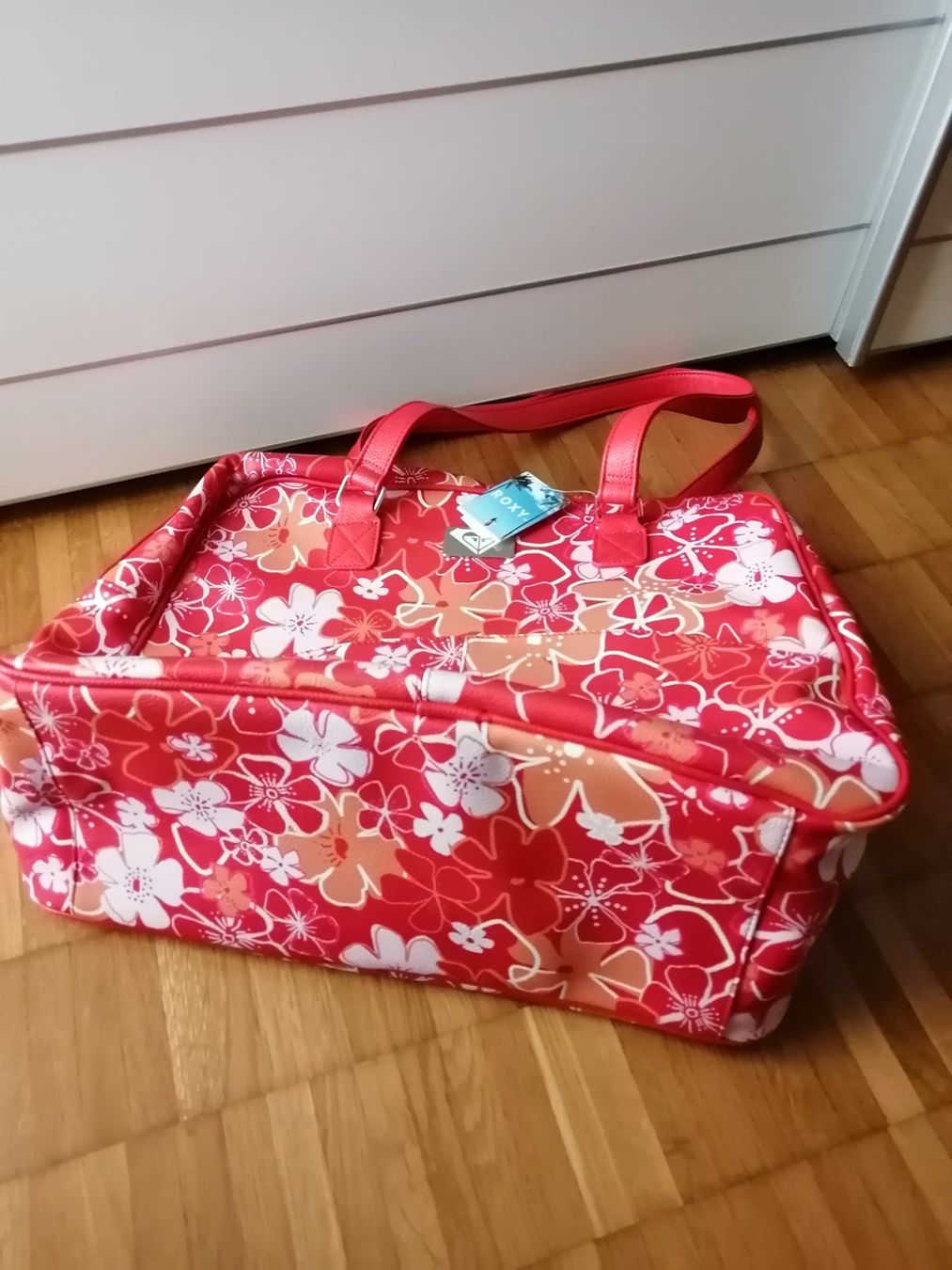 Roxy Borse da donna: ROXY Grosse Tasche Shopper Rot/ orange/ Blumen Damentasche – Usato da Uster venduto da zebralino 2