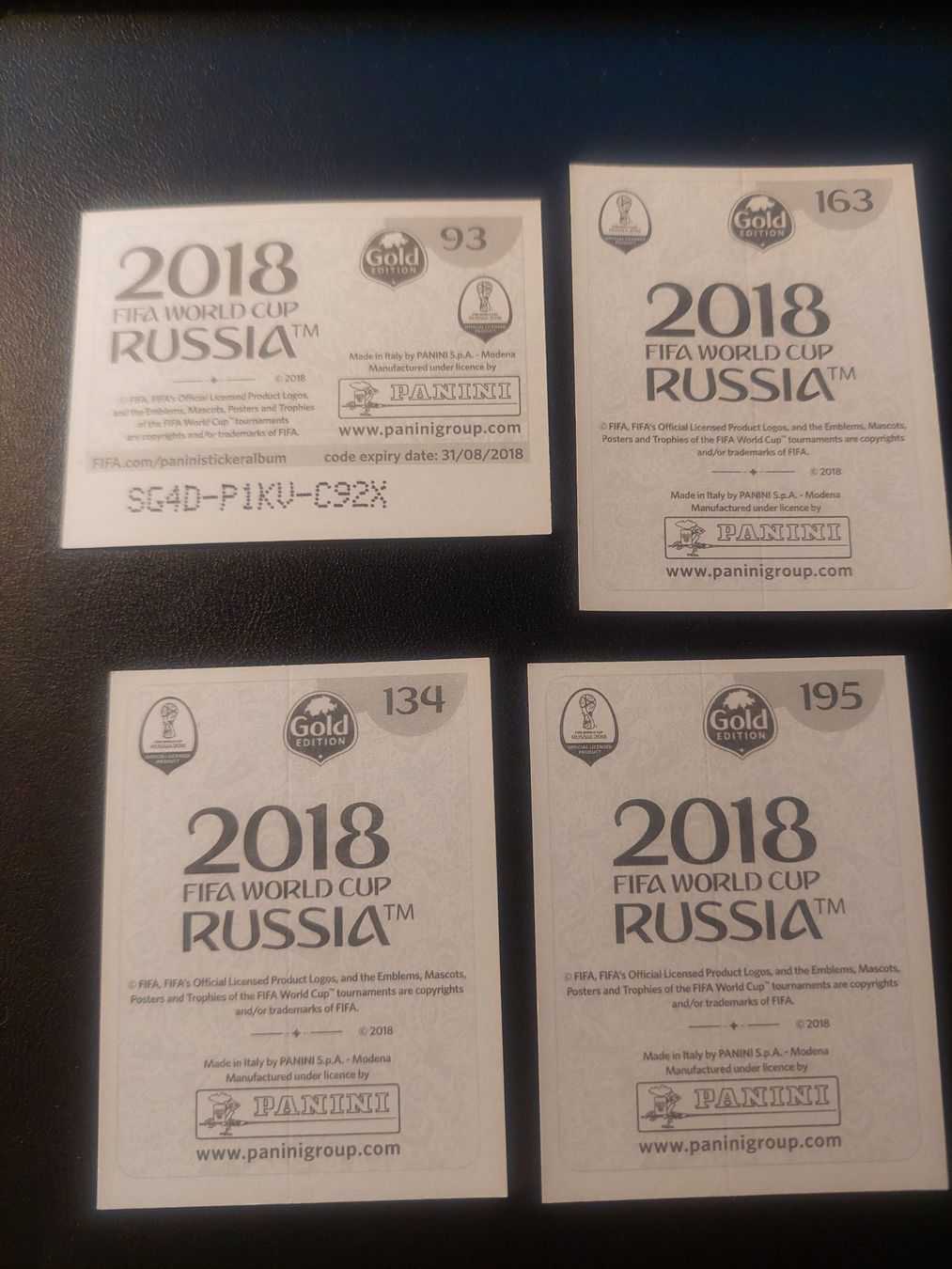 Panini Carte collezionabili: RUSSIA 2018 - 4X stickers – Usato da Biel/Bienne venduto da Deboma 1