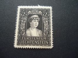 Liechtenstein, alte Marke 2.- *. Fürstin, Trauermarke