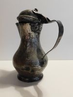 Krug antiker kleiner Blechkrug   16 hoch  14 cm dm