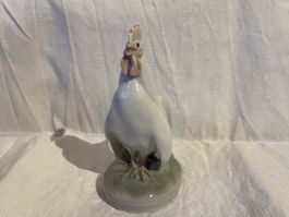 Hahn bereit zu krähen, Royal Copenhagen Figur Nr. 1126