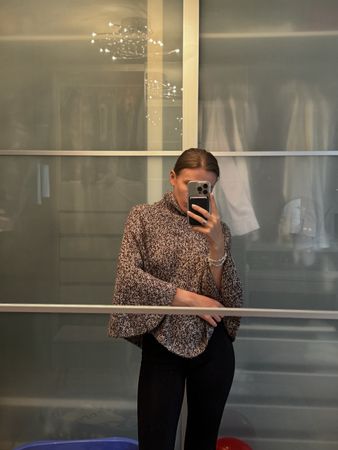 Gestrickter Poncho für Frauen