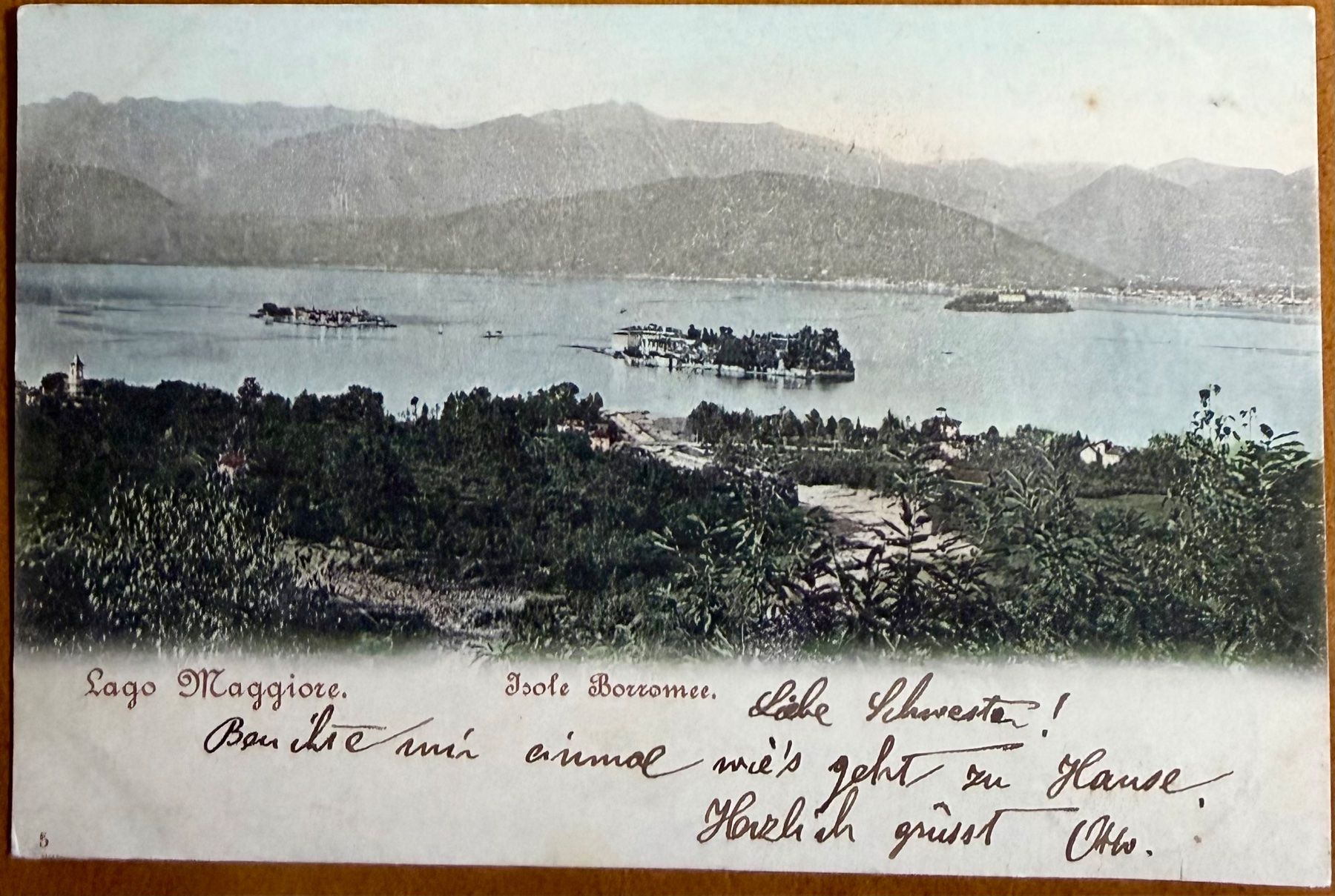Cartoline postali: Isole Borromée  - Lago Maggiore - Piemont 1902 – Usato da Lutry venduto da Ediego