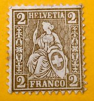 Sitzende Helvetia UNGESTEMPELT  ﻿Siehe Original Fotos   