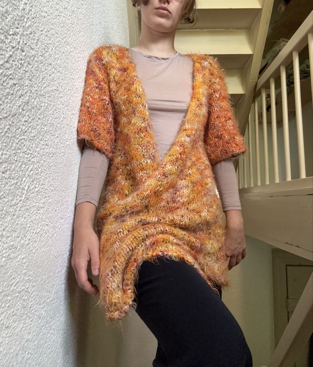 Vestes: Orangene Strickjacke – D'occasion à Zürich par ros_5kfd