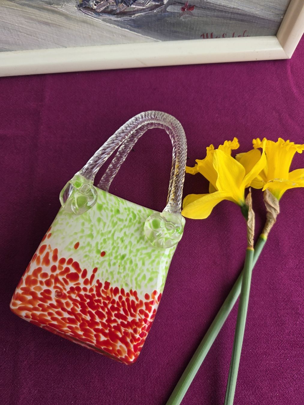Murano Tutte le decorazioni: Murano Glas Vase Handtasche – Usato da Aegerten venduto da Jos_zem 8