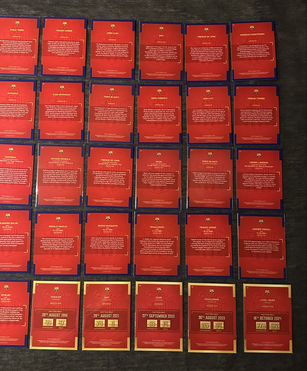 Topps Carte collezionabili: BARCELONA FC TEAM SET SAMMLUNG 2023 – Nuovo (secondo la descrizione) da Binz venduto da Cediboy 5