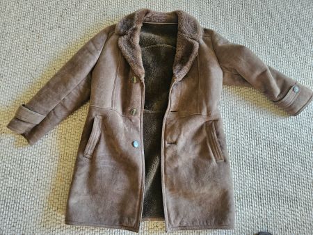 Braune Wildlederjacke Herren Gr. 48