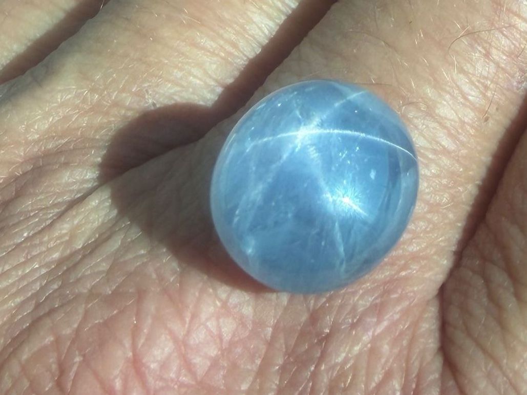 Pietre preziose: STERNSAPHIR gräulich/blau  22.55cts  Burma – Nuovo (secondo la descrizione) da Seftigen venduto da tigers12 4