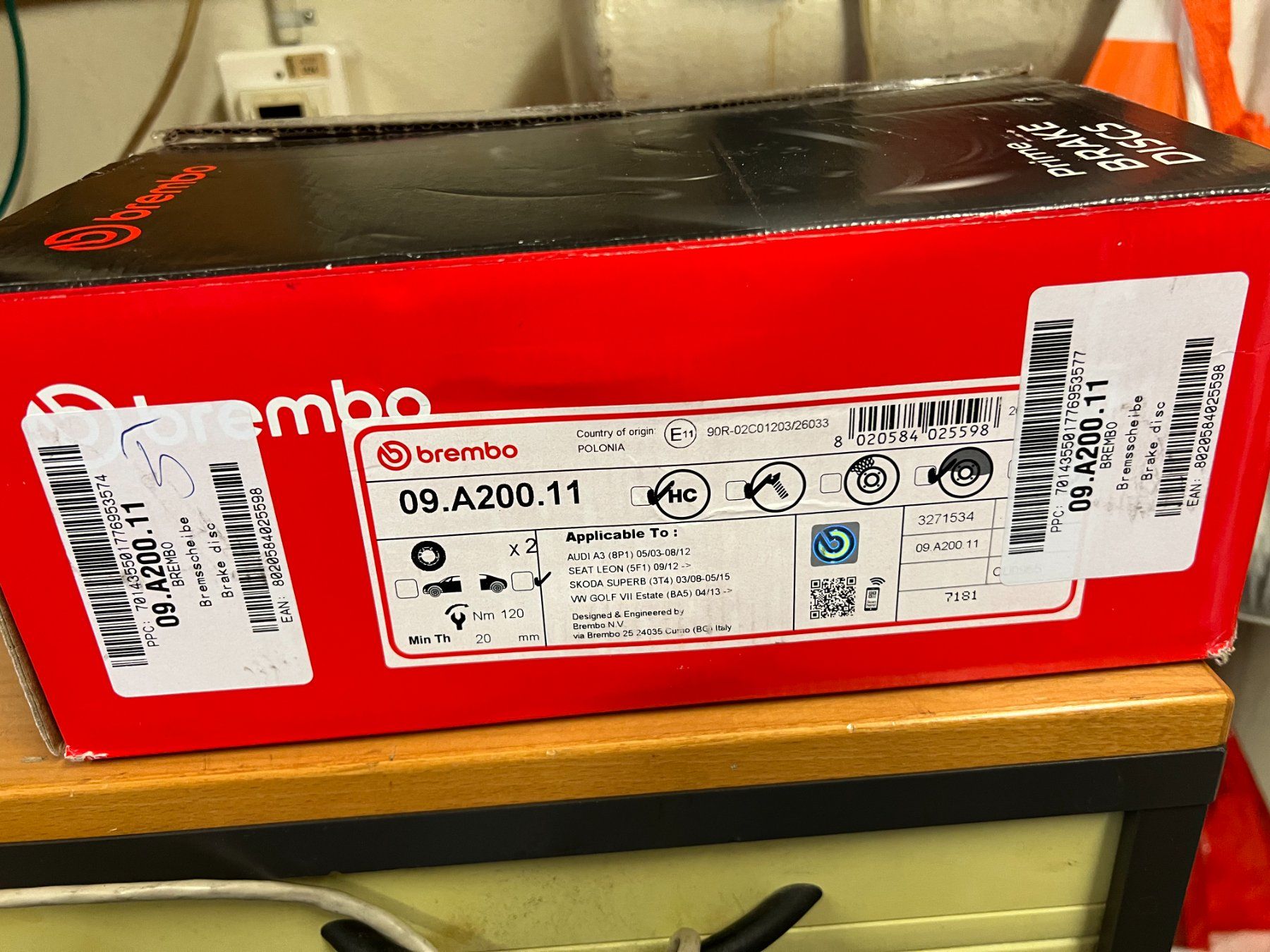 Brembo Tutti pezzi di ricambio auto: Brembo Scheiben Hinterachse VW-AUDI etc. – Nuovo e nell'imballaggio originale da Wallisellen venduto da COMPAX-Wallisellen