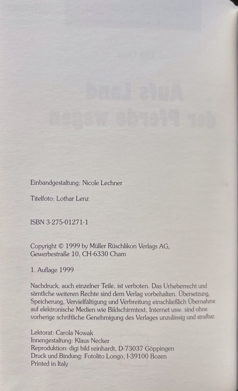 Libri: Aufs Land der Pferde wegen – Nuovo e nell'imballaggio originale da Sarnen venduto da Livres 2