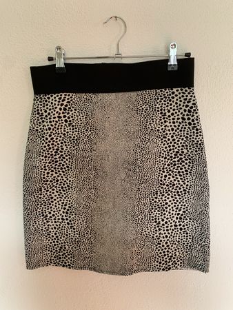 Minirock/Hüftschmeichler schwarz/weiss, dehnbar