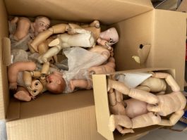 Konvolut Puppen Ersatzteile defekt zum Restaurieren