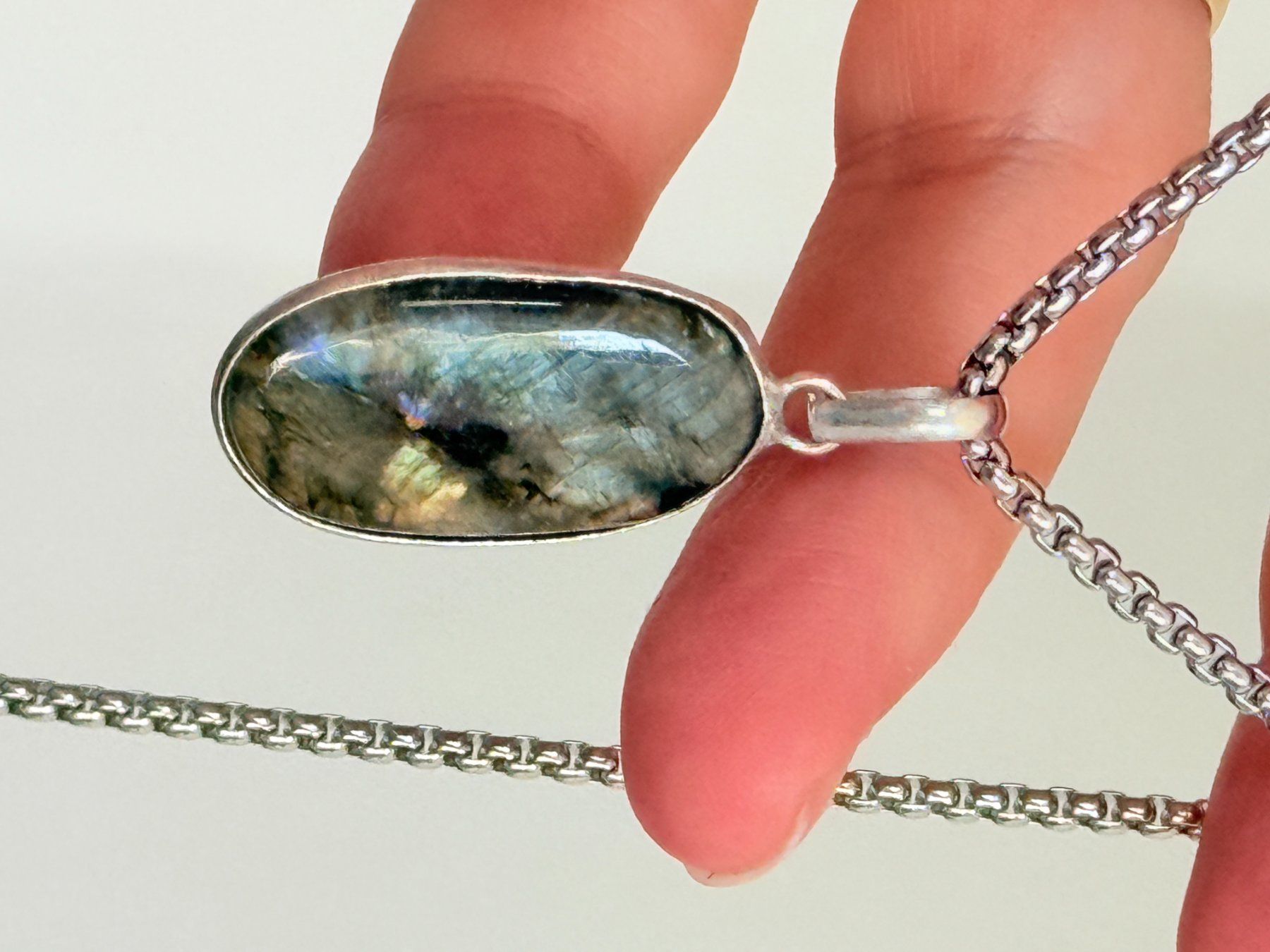 Catenine: Labradorite necklace – Nuovo e nell'imballaggio originale da Genève venduto da AGBERG 5