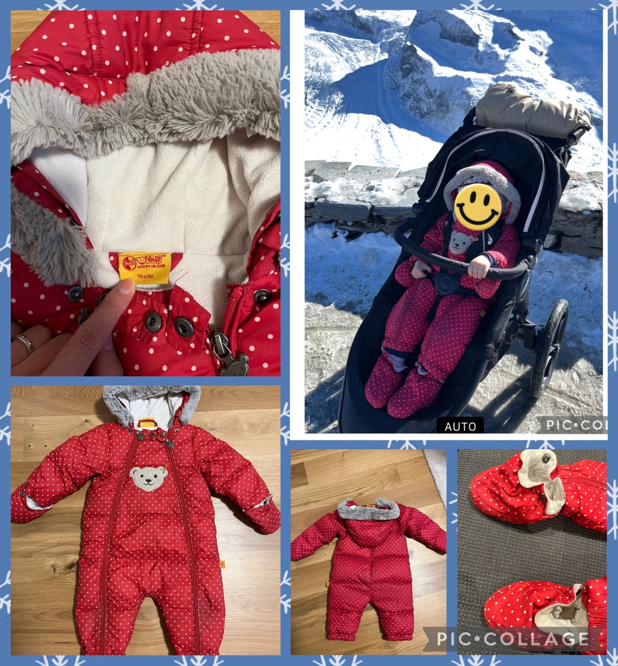 Steiff Completi: Steiff Schneeanzug Gr. 74, top! – Usato da Termen venduto da ekr_hmf7