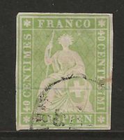 1854 : Strubel Nr. 26A , vollrandig: KP 500.--