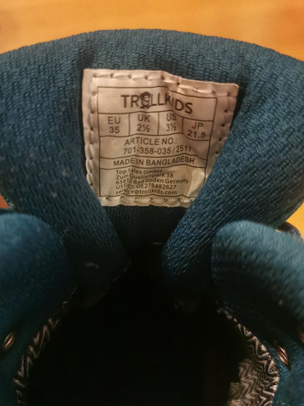 Scarpe da uomo: Trollkids Wanderschuhe Vibram gr. 35 – Usato da Zürich venduto da Simfa 4