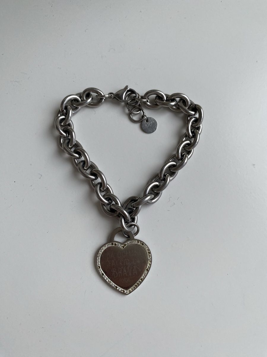 Bracciali & Braccialetti: Vintage Massive Herz Kette Italien – Usato da Givisiez venduto da dor_xb9k 1