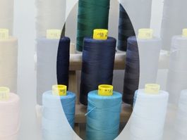 Nähfaden Gütermann 30 für Leder / Jeans 300m - 537 graublau