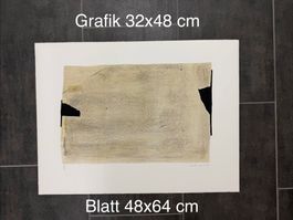 Original Giuseppe Santomaso Litographie, handsigniert, 1982