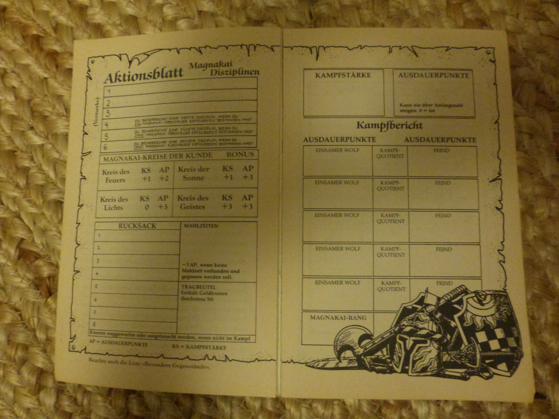 Libri: Einsamer Wolf Abenteuer Spielbuch Joe Dever – Usato da Zumikon venduto da psisound 2