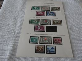 Pro Patria  1 Seite  1950 1951 1952 Eidgenossenschaft  gest.