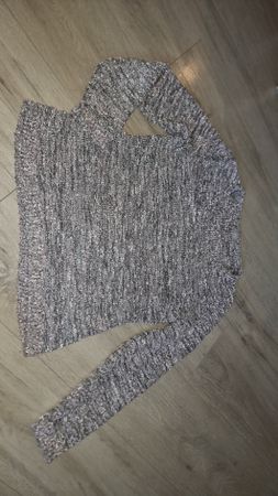 Canda Premium Strickpullover Grau/roaa Silber, S neuwertig 